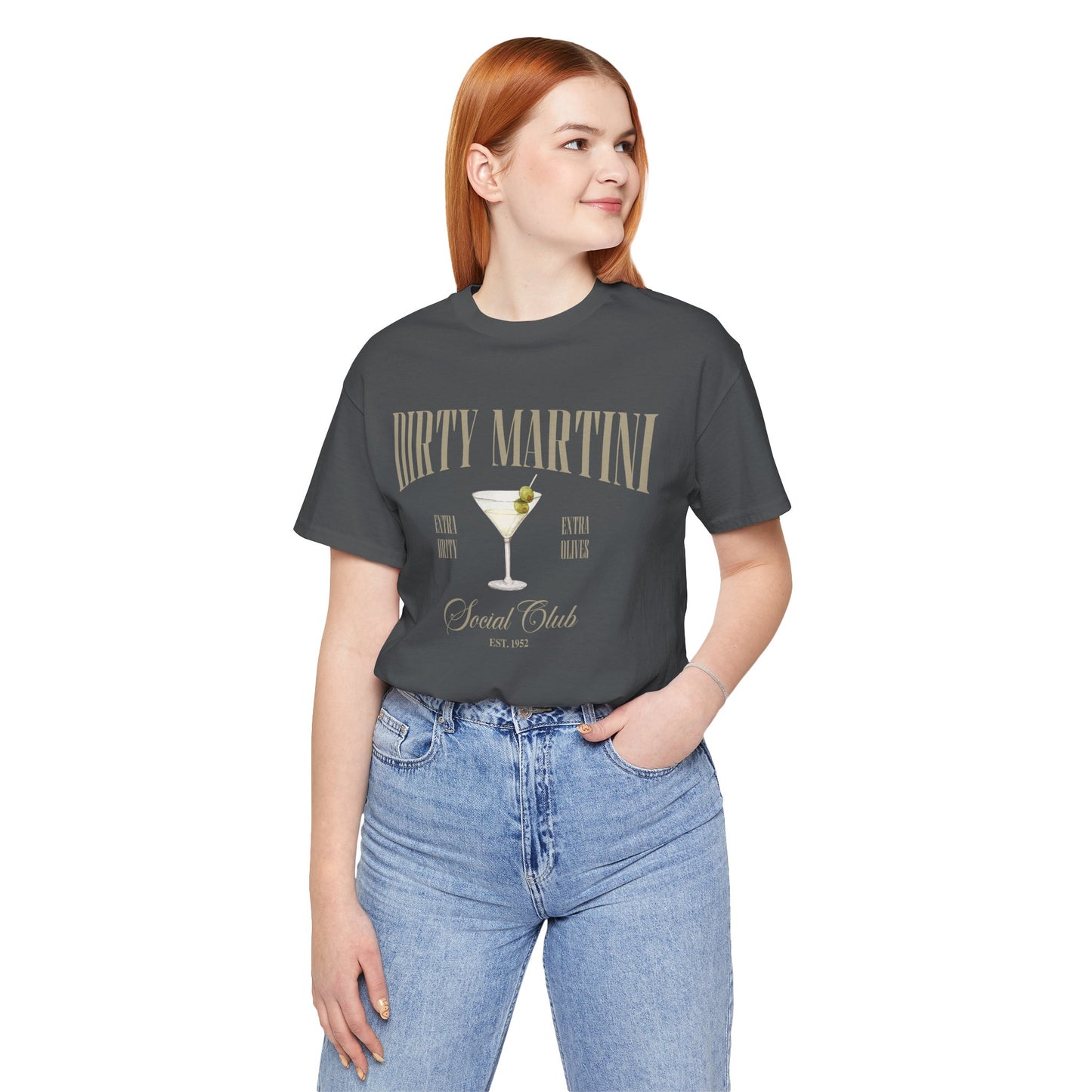 Dirty Martini Country Club Tee, Unisex T-Shirt, Tennis Golf Shirt - Fun Summer Graphic Tee, Sporty Style Shirt, Retro Cocktail Lover Gift