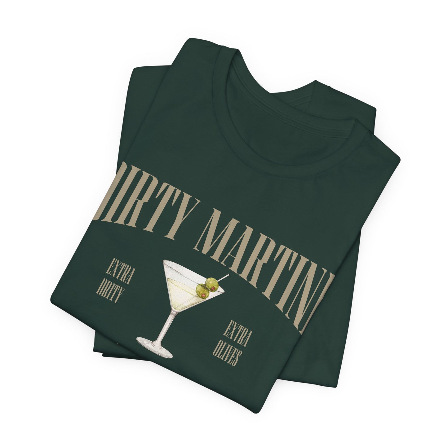 Dirty Martini Country Club Tee, Unisex T-Shirt, Tennis Golf Shirt - Fun Summer Graphic Tee, Sporty Style Shirt, Retro Cocktail Lover Gift