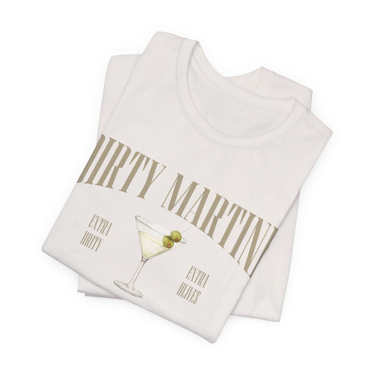 Dirty Martini Country Club Tee, Unisex T-Shirt, Tennis Golf Shirt - Fun Summer Graphic Tee, Sporty Style Shirt, Retro Cocktail Lover Gift